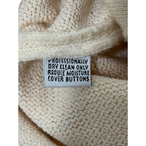 St. John Evening Marie Gray Jacket Santana Knit Beige Size 10 - See Condition - Picture 9 of 10